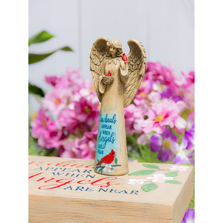 Arlmont & Co. Kerrah Cardinals Appear angel Garden Statue Wayfair